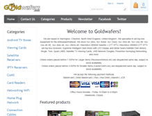 Tablet Screenshot of goldwafers.com